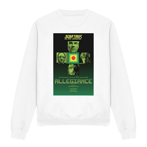Star Trek Unisex Vuxen The Next Generation Säsong 3 Avsnitt 18 White L