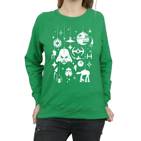 Star Wars Damkläder/Dam Jul Dekorationer Sweatshirt M Iris Irish Green M
