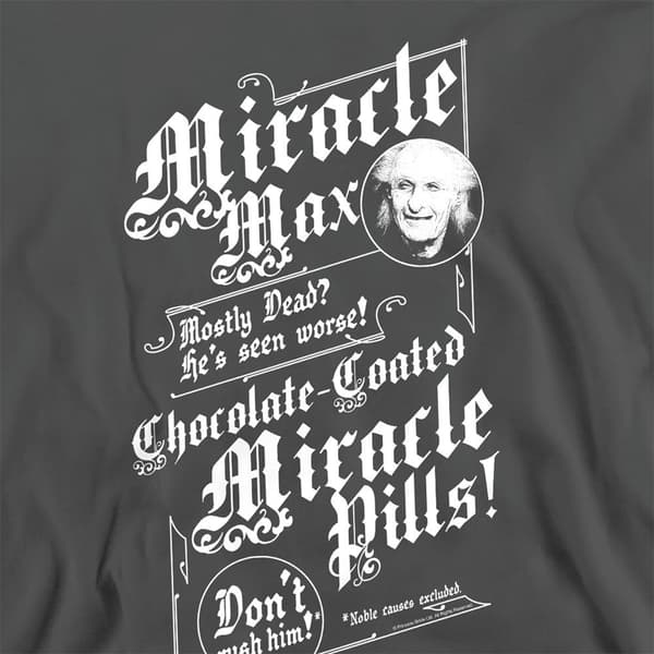 The Princess Bride Unisex Vuxen Miracle Max Sweatshirt M Charco Charcoal M