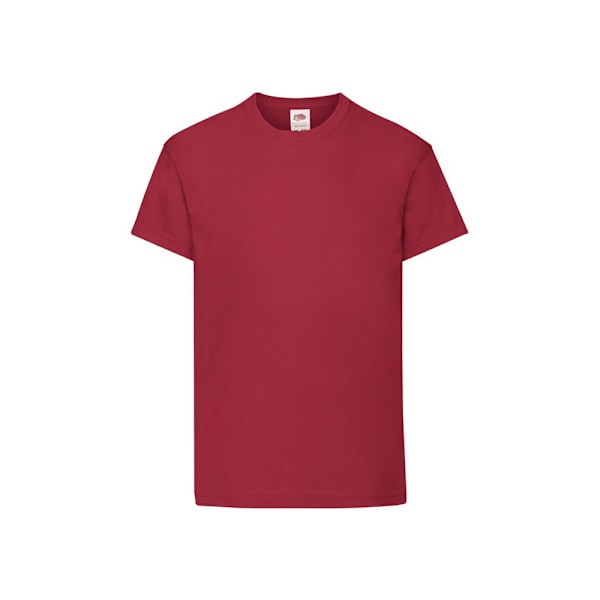 Fruit of the Loom Barn/Barn Original T-shirt 12-13 år B Brick Red 12-13 Years