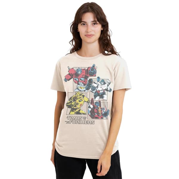 Transformers Dam/Dam Generations Retro Comic Grid T-shirt Natural XL