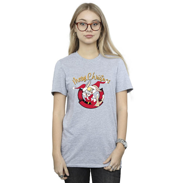 Looney Tunes Dam/Damer Lola God Jul Bomull Pojkvän Sports Grey M