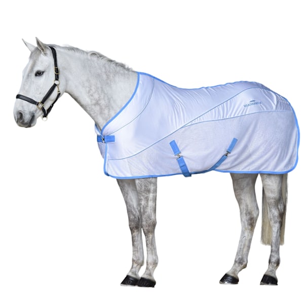 Weatherbeeta Air-Tec Standard-Neck Horse Cooler Rug 6´ 6 Vit White/Blue 6´ 6