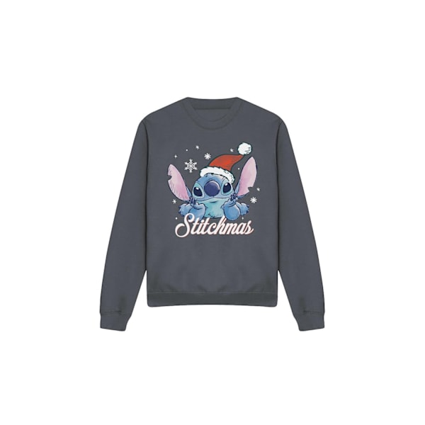 Lilo & Stitch Unisex Vuxen A Stitchmas Jultröja S Kol Charcoal S