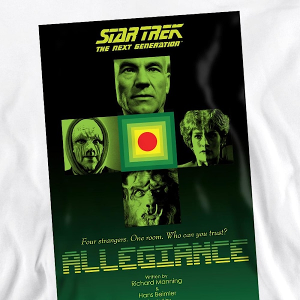 Star Trek Unisex Vuxen The Next Generation Säsong 3 Avsnitt 18 White L