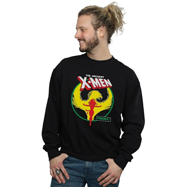 Marvel Herr X-Men Phoenix Circle Sweatshirt 4XL Svart Black 4XL