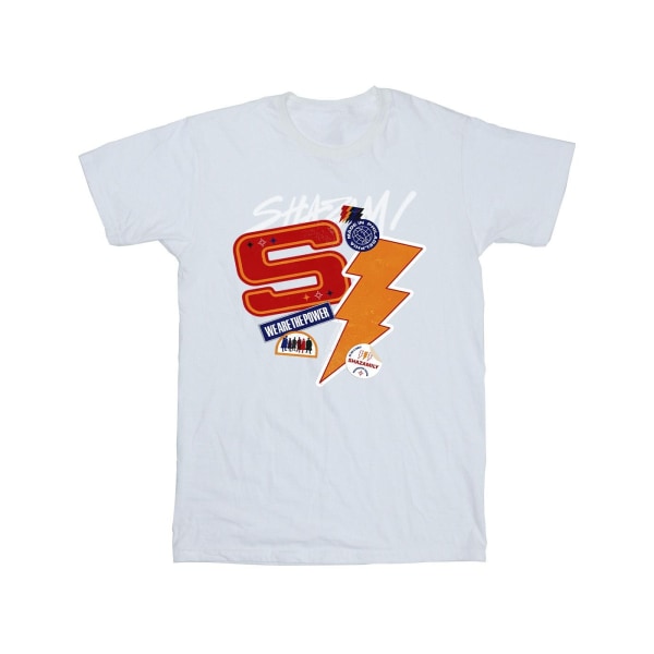 DC Comics Boys Shazam Fury Of The Gods Sticker Spam T-Shirt 7-8 White 7-8 Years