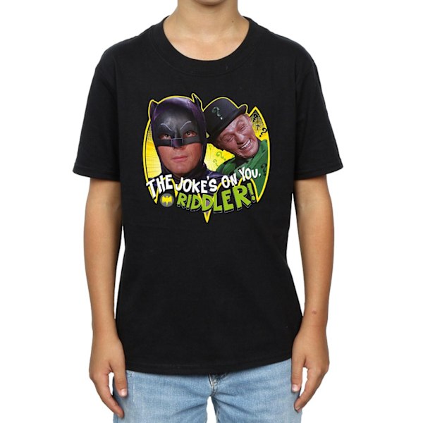 DC Comics Boys Batman TV-serie The Riddler Joke T-shirt 12-13 Black 12-13 Years