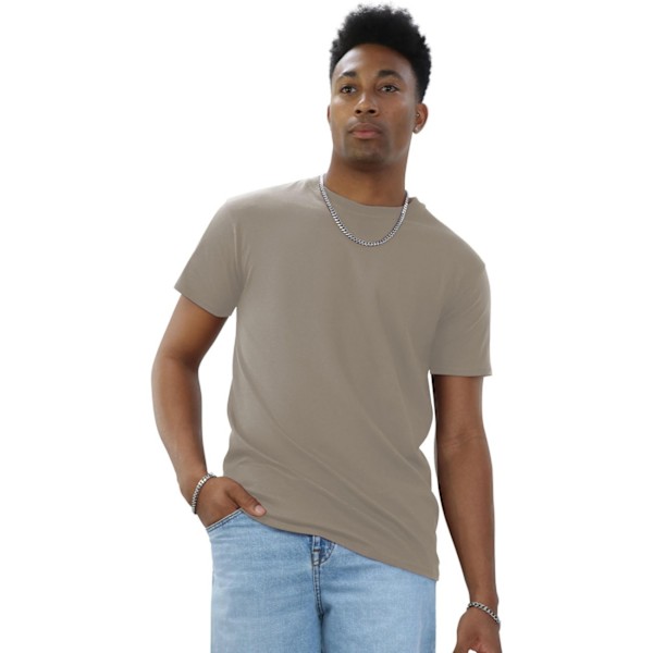 Casual Classics Unisex Adult Ringspun Cotton Organic T-Shirt S Sand S