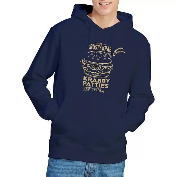 SpongeBob SquarePants Herr The Krusty Krab Shock Mono Hoodie S Navy S