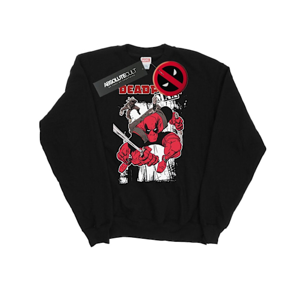 Marvel Deadpool Max Sweatshirt M Svart Black M