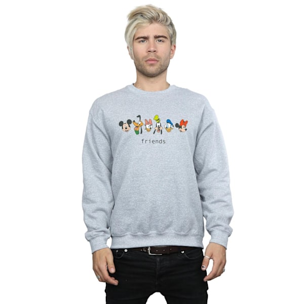 Disney Herr Mickey Mouse Och Vänner Sweatshirt XL Sports Grey Sports Grey XL