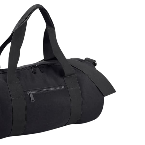 Bagbase Plain Varsity Barrel / Duffelväska (20 liter) En Storlek Black/Black One Size