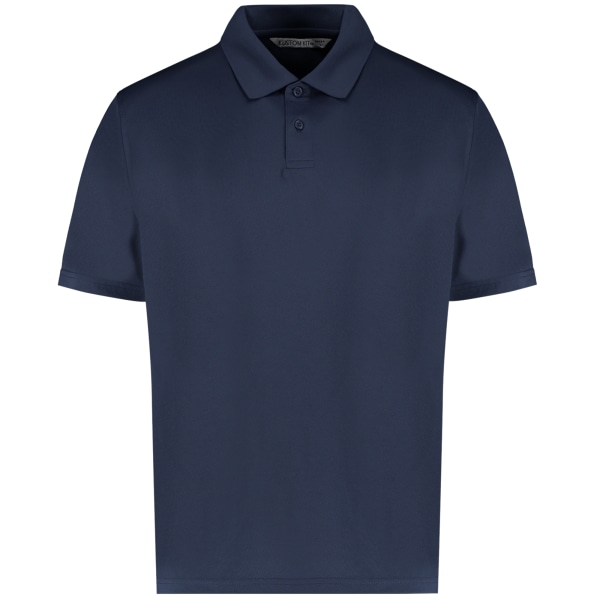 Kustom Kit Herr Cooltex Plus Pique Polo XXL Marinblå Navy XXL