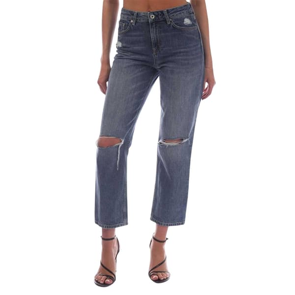 Gant Dam/Dam Bomullsdenim Jeans med Avslappnad Passform 30R Blå Blue 30R