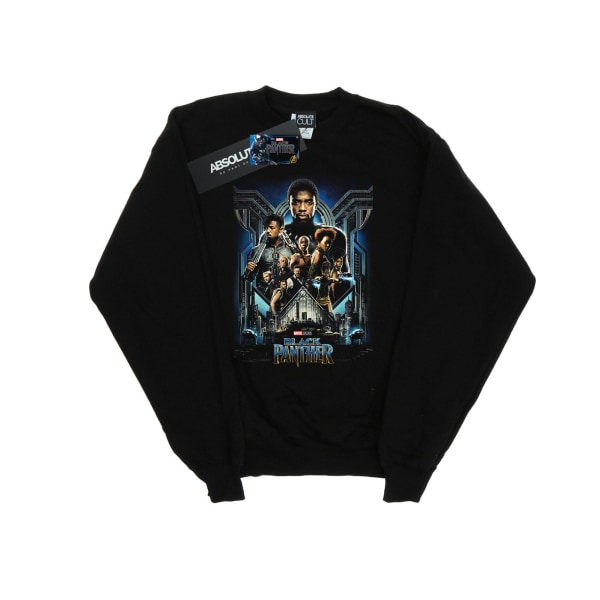 Marvel Womens/Ladies Black Panther Movie Poster Sweatshirt XL B Black XL