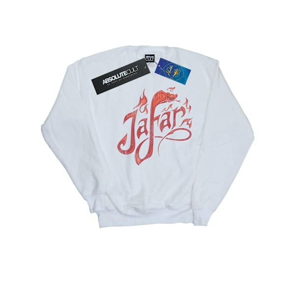 Disney Herr Aladdin Film Jafar Flames Logo Sweatshirt XXL Vit White XXL