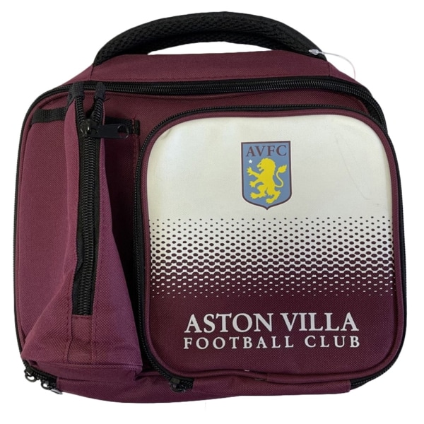 Aston Villa FC Fade Lunchpåse One Size Rödbrun/Vit Maroon/White One Size