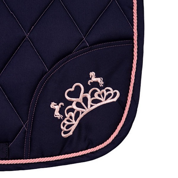 Little Rider The Princess And The Pony Hästsadelpad Pony/Cob Navy/Peach Pony/Cob