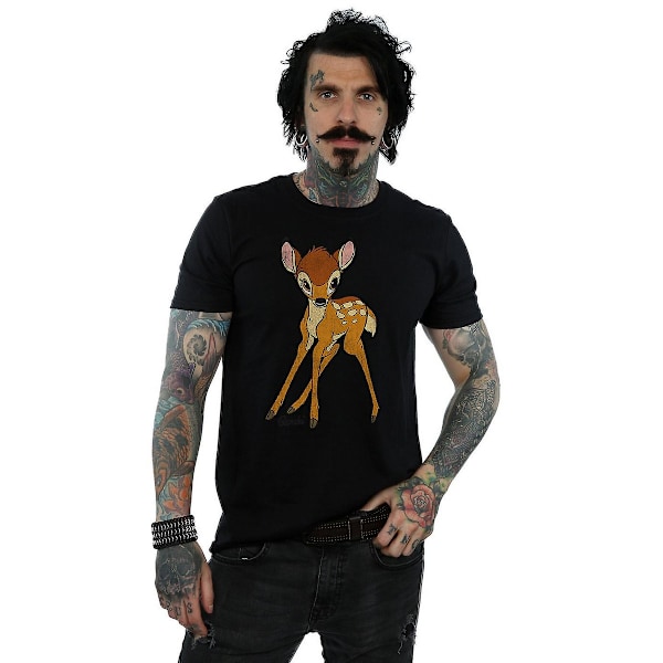 Bambi Klassisk Bomull T-shirt 3XL Svart Black 3XL