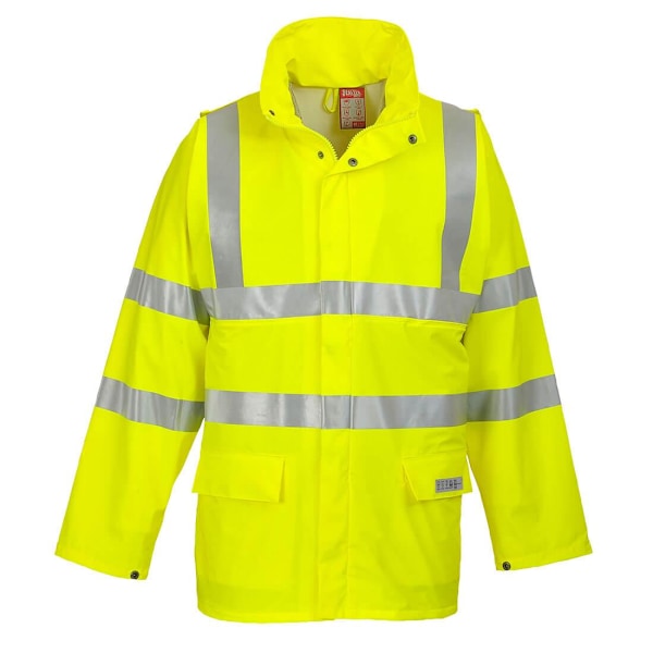 Portwest Hi-Vis Sealtex Flame Hi-Vis Reflexjacka 4XL för män Yellow 4XL