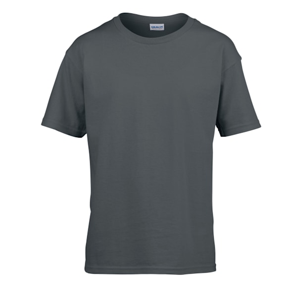 Gildan Childens/Kids SoftStyle Ringspun T-Shirt 12-13 år Cha Charcoal 12-13 Years