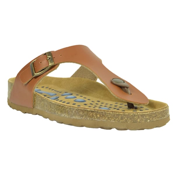 Sanosan Dam/Dam Siete Lunas Geneve Lädersandaler 4 UK B Brown 4 UK