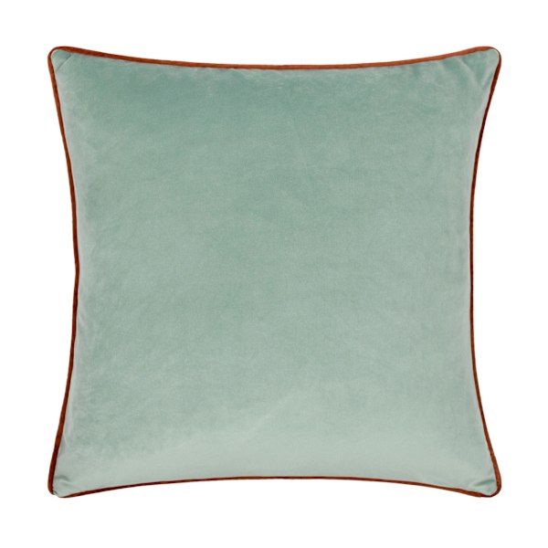 Little Furn Roar Piped Sammetskuddeöverdrag 43cm x 43cm Teal Teal 43cm x 43cm