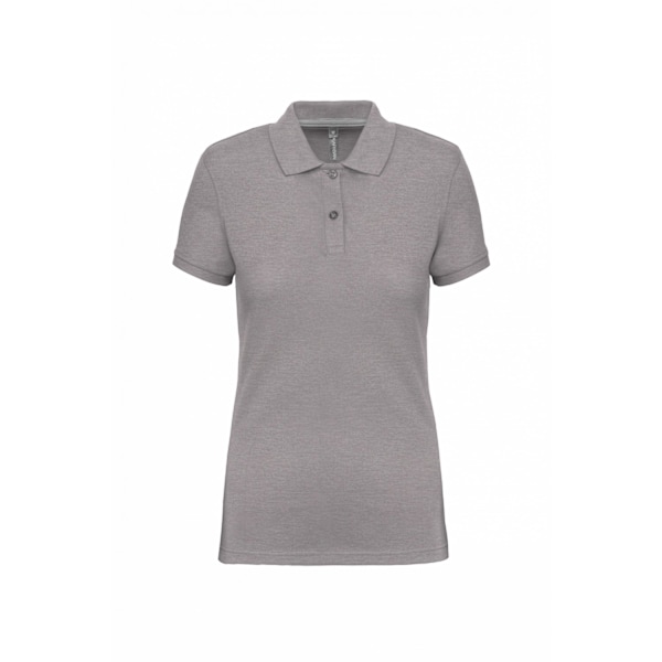 WK. Designad För Arbete Dam/Kvinnor Piqué Anti-Bakteriell Pikétröja Oxford Grey 18 UK