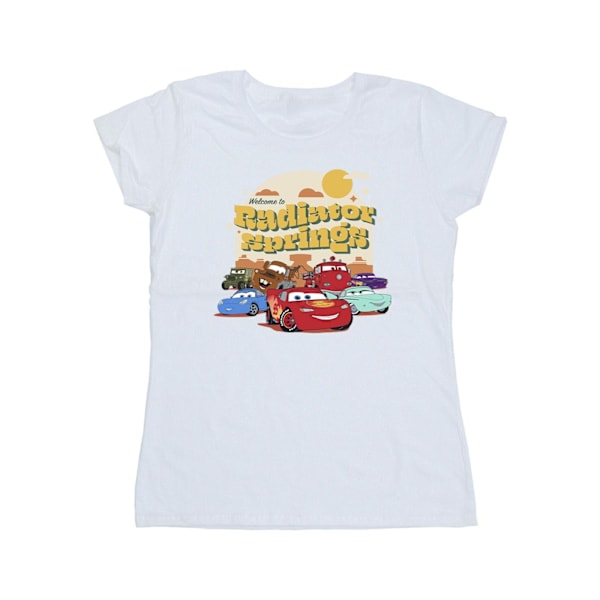 Disney Dam/Kvinnor Bilar Radiator Springs Grupp Bomull T-shirt White L