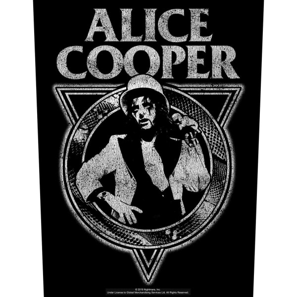 Alice Cooper Snakeskin Patch One Size Svart/Grå Black/Grey One Size