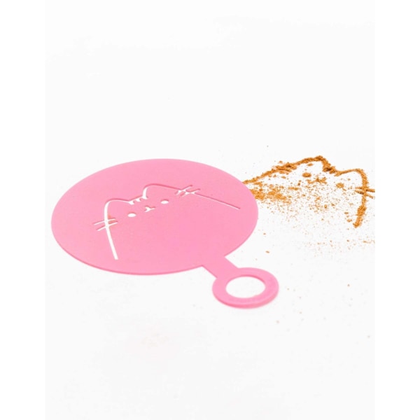 Pusheen Catpusheeno Mugg och Schablon Set En Storlek Turkos/Rosa Turquoise/Pink One Size