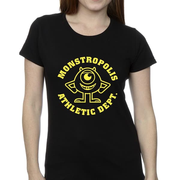 Disney Dam/Dam Monsters University Monstropolis Bomulls T- Black XL