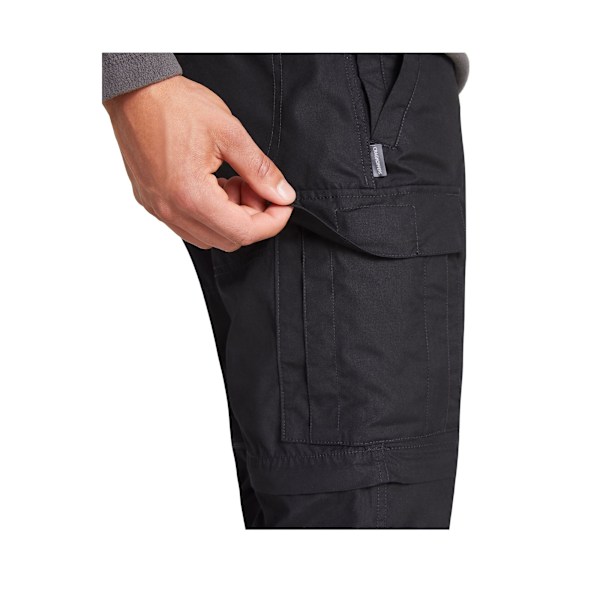 Craghoppers Mens Expert Kiwi Convertible Tailored Cargo Trouser Black 36L