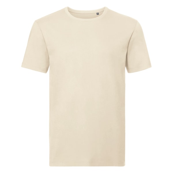 Russell Mens Authentic Pure Organic T-Shirt L Natural Natural L