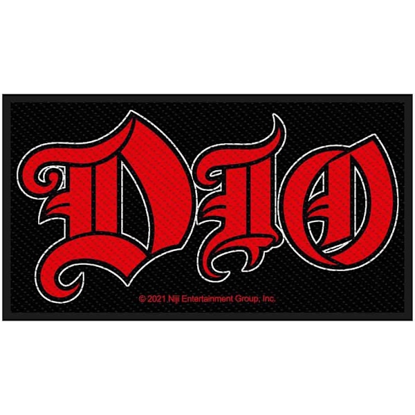 Dio Logo Vävda Standard Patch En Storlek Svart/Röd Black/Red One Size