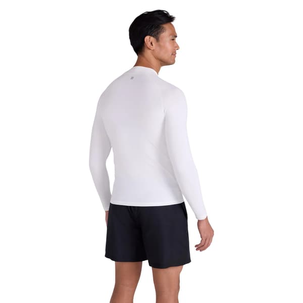 Mountain Warehouse Herr Enfärgad Långärmad Rashguard S Vit White S