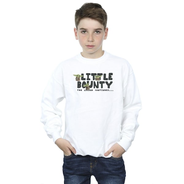 Star Wars The Mandalorian Boys Little Bounty Hunter Sweatshirt White 3-4 Years