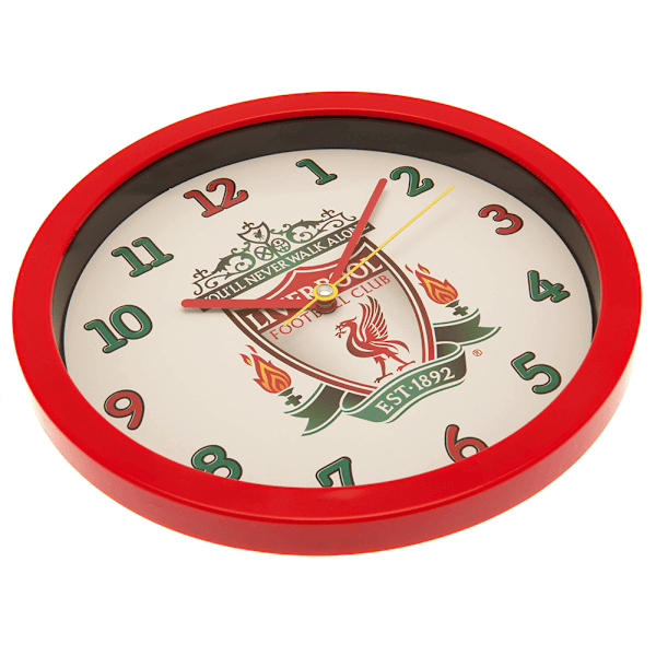 Liverpool FC Crest Väggklocka One Size Vit/Röd White/Red One Size