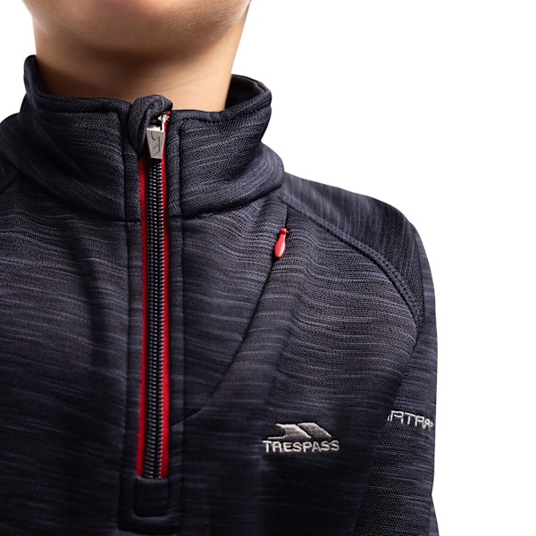Trespass Edvin Fleece Top för pojkar 2/3 år Marinblå Marl Navy Marl 2/3 Years
