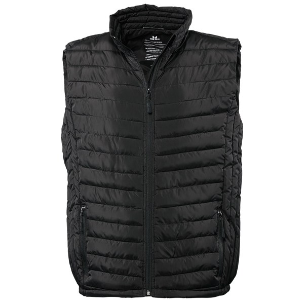 Tee Jays Mens Vadderad Zepelin väst Jacka / Gilet 2XL Svart Black 2XL