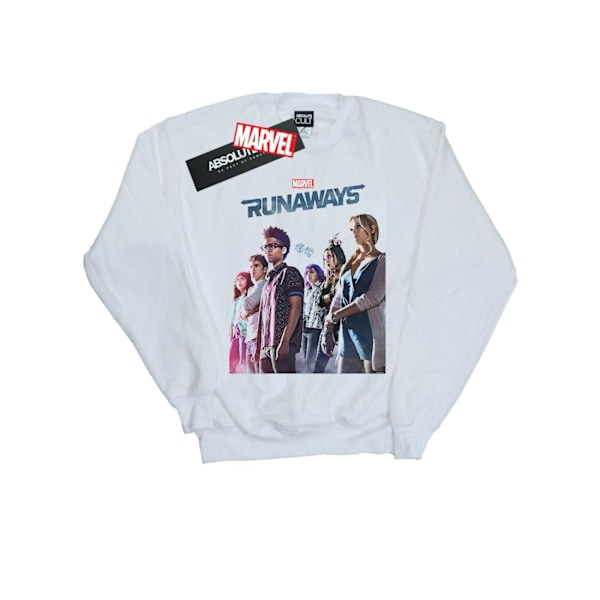 Marvel Boys Runaways Misty Poster Sweatshirt 7-8 år Vit White 7-8 Years