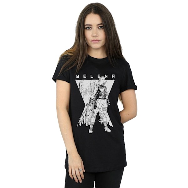 Marvel Womens/Ladies Black Widow Movie Yelena Romanoff Mono Cot Black 4XL