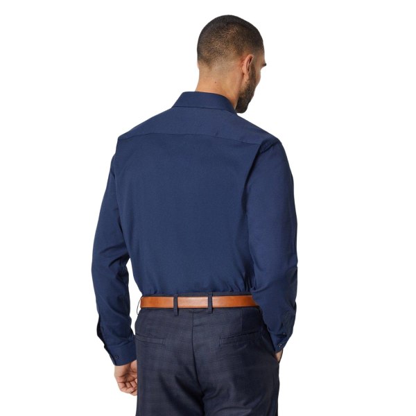 Burton herr Stretch Slim formell skjorta 17,5 tum marinblå Navy 17.5in