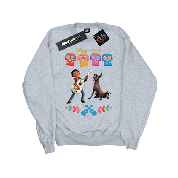 Disney Girls Coco Miguel Logo Sweatshirt 9-11 år Sports Grey Sports Grey 9-11 Years