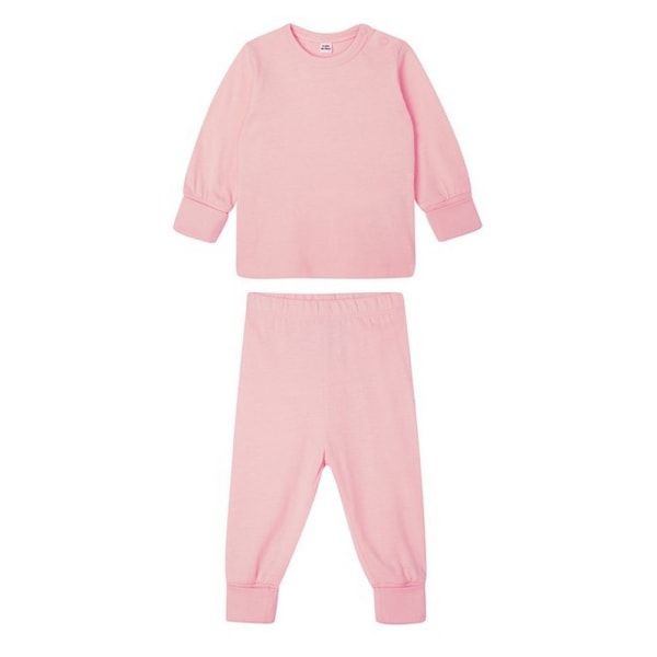 Babybugz Baby Long Pyjamas Set 2-3 år Puderrosa Powder Pink 2-3 Years