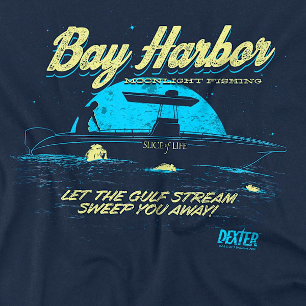 Dexter Herr Moonlight Fiske T-Shirt 3XL Marinblå Navy 3XL