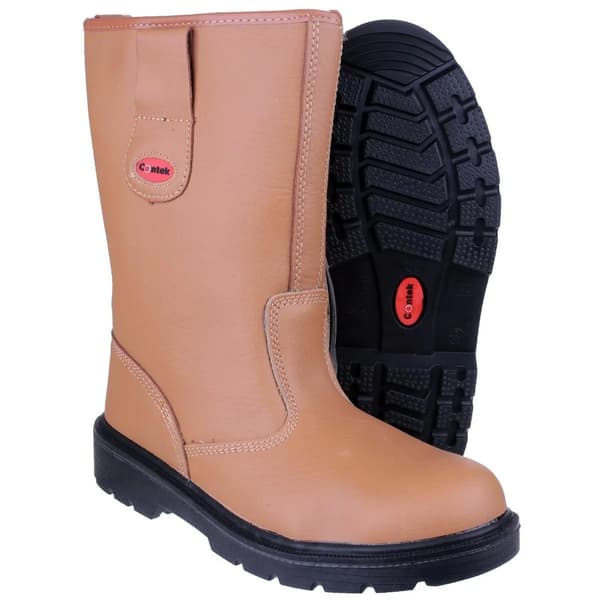 Centek FS334 Ståltåhätta Säkerhetskängor 5 UK Tan Tan 5 UK