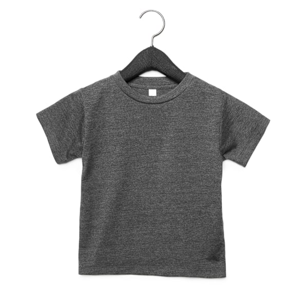 Bella + Canvas Barn/Barn Jersey T-shirt 2 år Mörkgrå Dark Grey Heather 2 Years