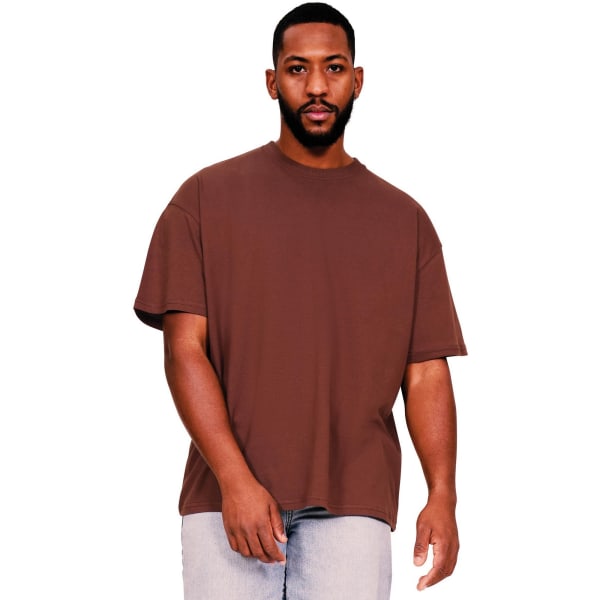 Casual Classics Herr Core Ringspun Cotton Oversized T-Shirt 4XL Chocolate 4XL